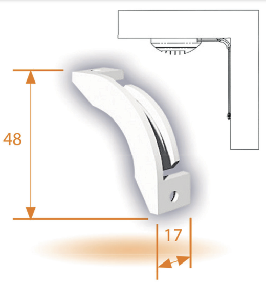 Ventilatieventiel afvoer kunststof - met trekkoord - 125 mm- 20/75 m³/h - ALIZEAU2075